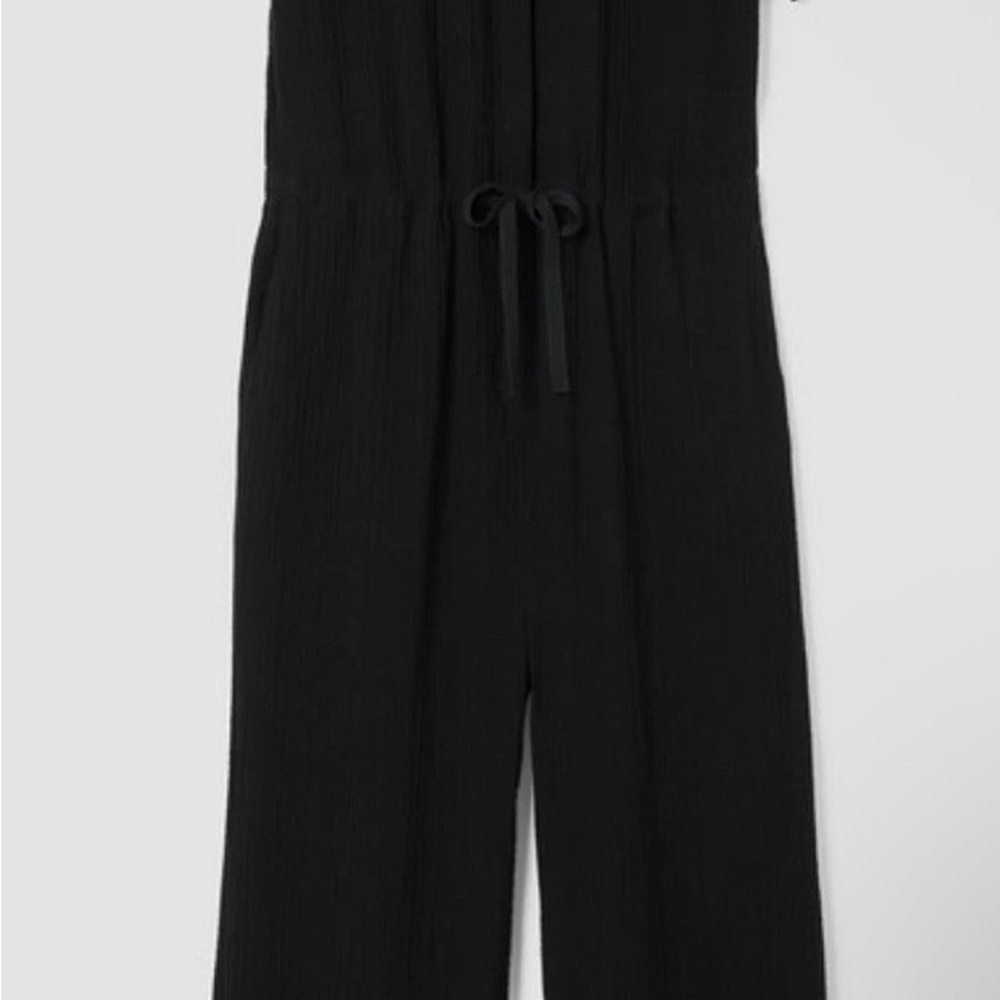 eileen fisher organic cotton gauze jumpsuit sz m - Picture 10 of 10